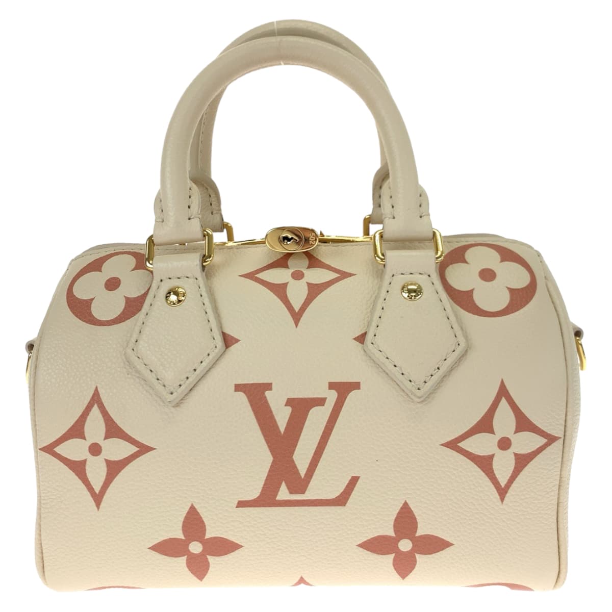 LOUIS VUITTON ルイヴィトン モノグラム アンプラント スピーディ バンドリエール20 ラテホワイト ホワイト 白 シャマロウピンク ピンク レザー M46397 ショルダーバッグ ハンドバッグ 2way  レディース
