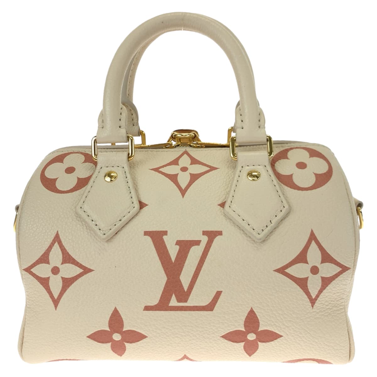 LOUIS VUITTON ルイヴィトン モノグラム アンプラント スピーディ バンドリエール20 ラテホワイト ホワイト 白 シャマロウピンク ピンク レザー M46397 ショルダーバッグ ハンドバッグ 2way  レディース