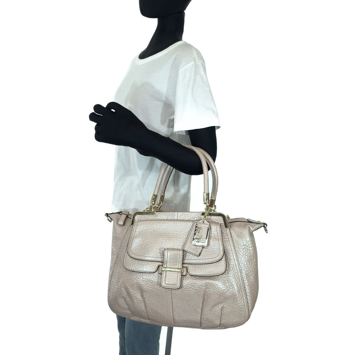 12550
COACH コーチ マディソン ピンク ゴールド金具 レザー 22330 ハンドバッグ トートバッグ  レディース