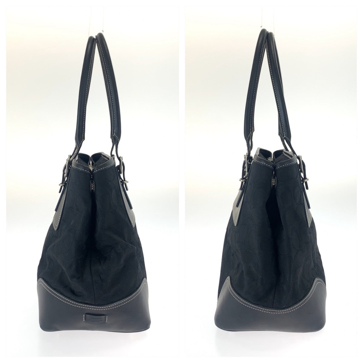 COACH コーチ シグネチャー ブラック 黒 キャンバス / レザー 6367 ショルダーバッグ ハンドバッグ  レディース