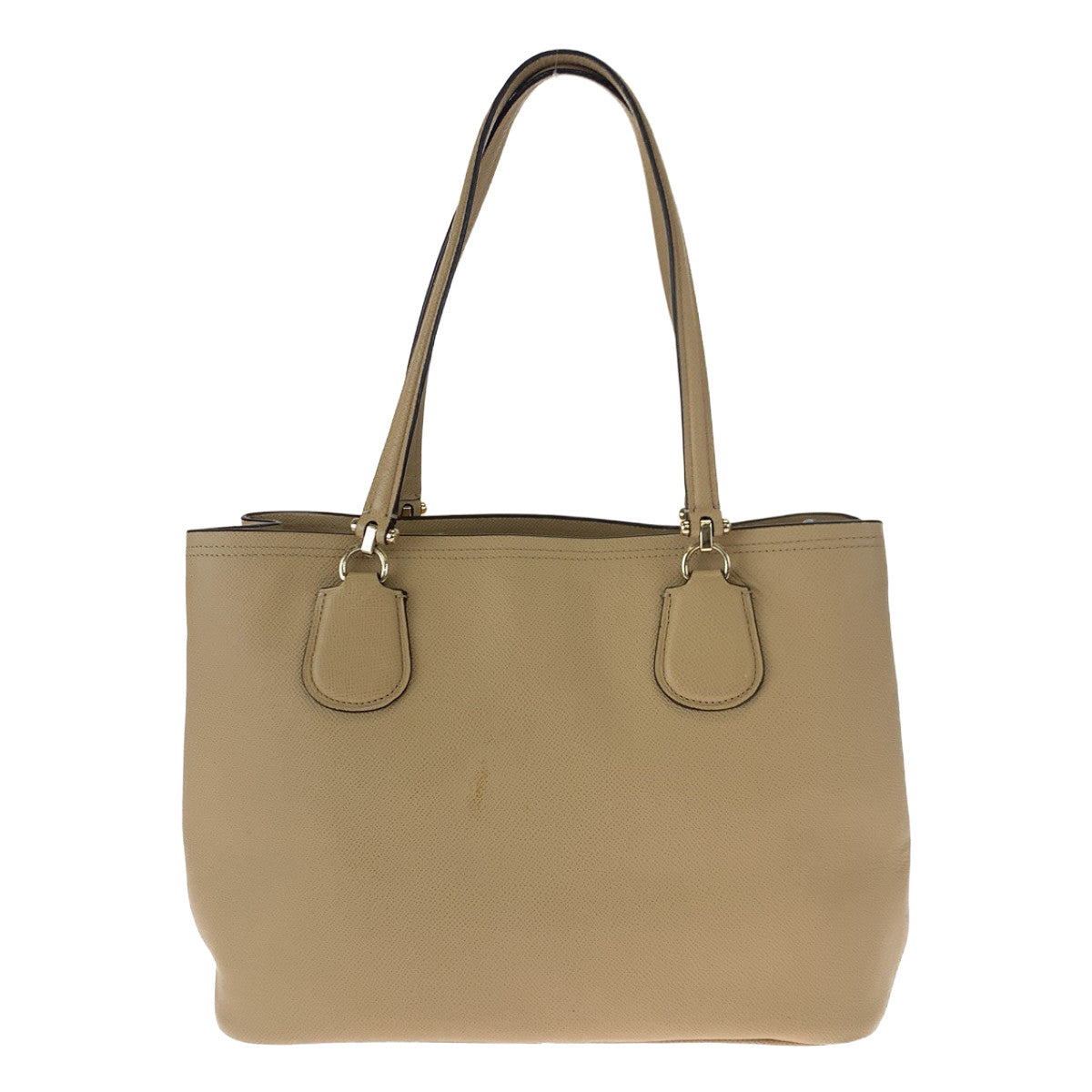 12549
COACH コーチ ベージュ シルバー金具 レザー トートバッグ ショルダーバッグ  レディース