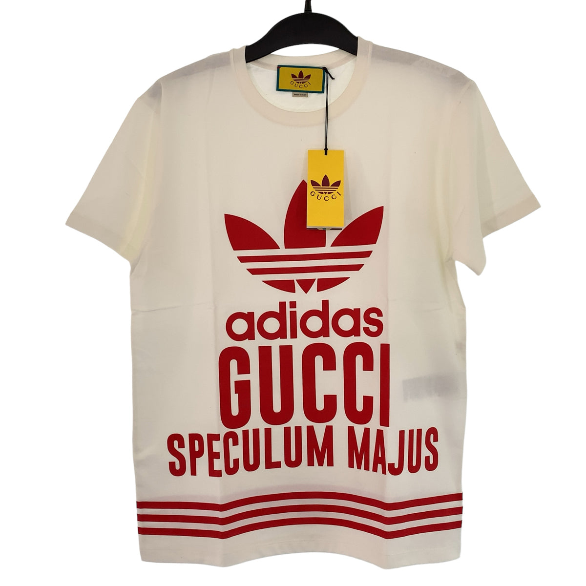 10405
GUCCI グッチ GUCCI×adidas Sサイズ ホワイト 白 レッド 赤 コットン 717422 半袖 シャツ トップス  メンズ