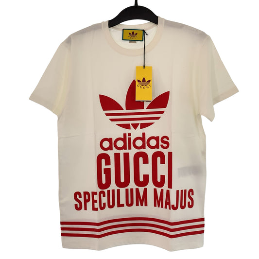 10405
GUCCI グッチ GUCCI×adidas Sサイズ ホワイト 白 レッド 赤 コットン 717422 半袖 シャツ トップス  メンズ