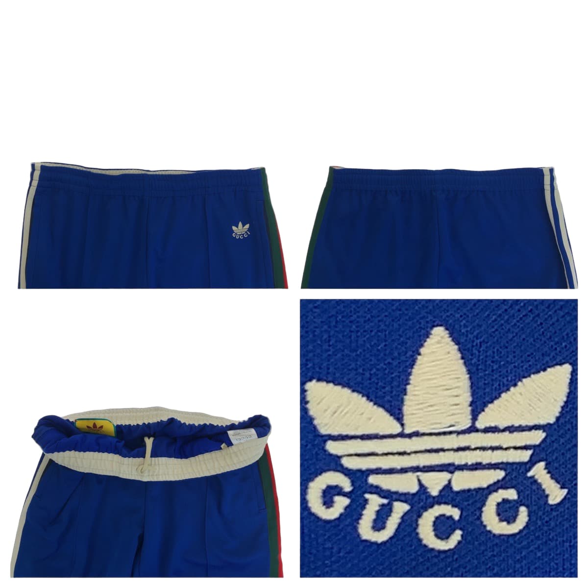 GUCCI グッチ アディダス コラボ サイズXL ブルー 青 ポリエステル / コットン 691785 XJEK2 ジャージー 長ズボン  メンズ