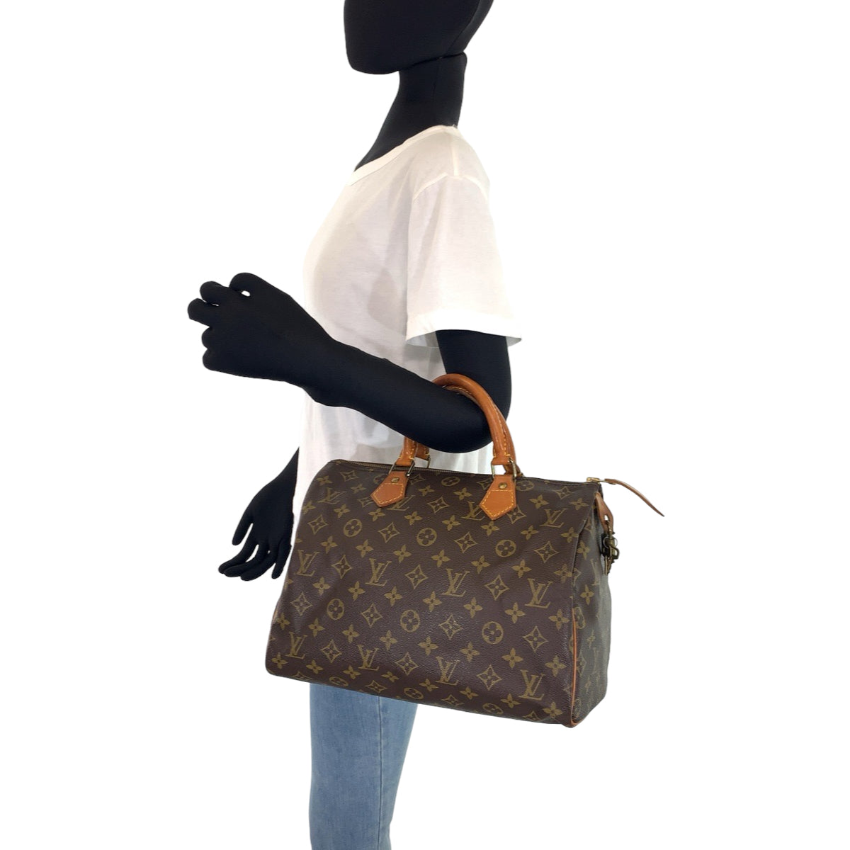 H-00583
LOUIS VUITTON ルイヴィトン モノグラム スピーディ30 ブラウン 茶 PVC M41526 ボストンバッグ ハンドバッグ  レディース