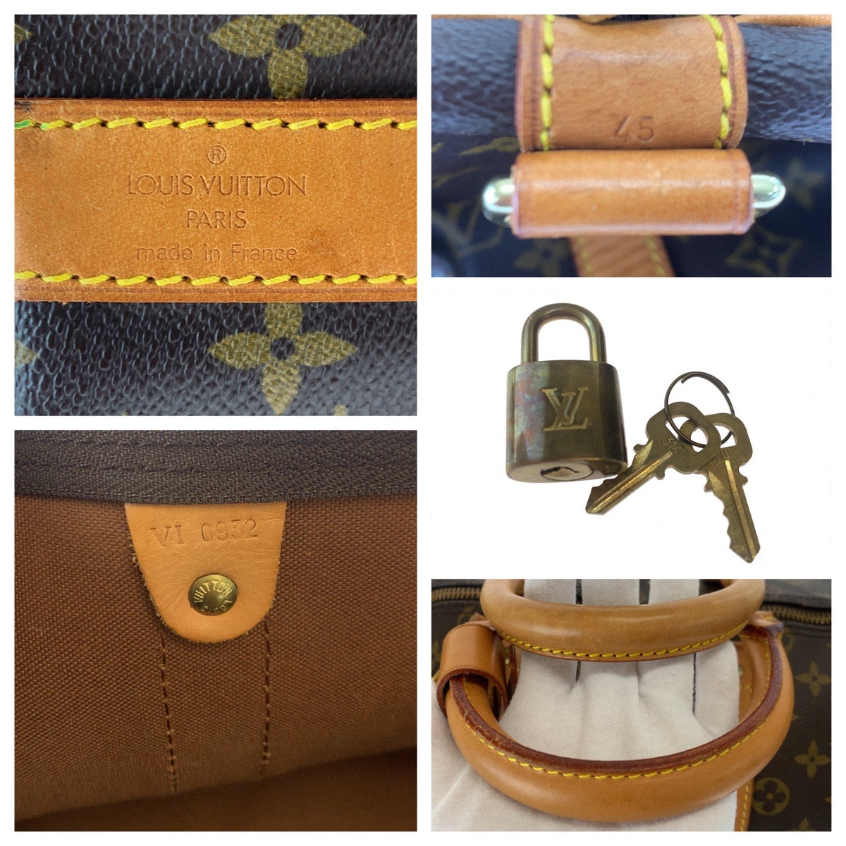 H-00584
LOUIS VUITTON ルイヴィトン モノグラム キーポルバンドリエール45 ブラウン 茶 PVC M41418 ボストンバッグ 旅行バッグ  レディース