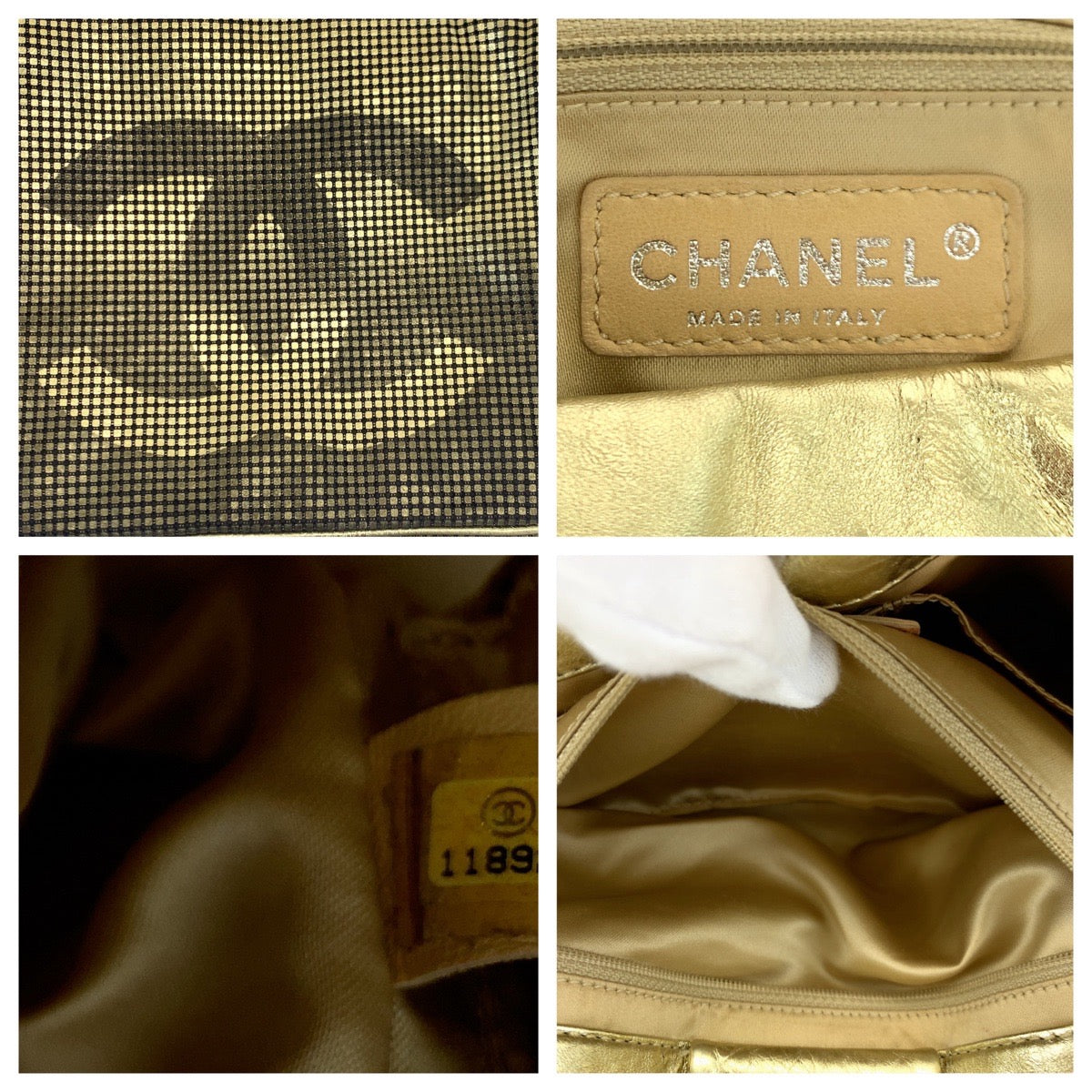 CHANEL シャネル クルーズライン ココマーク ゴールド 金 シルバー金具 キャンバス / レザー チェーンショルダーバッグ 斜め掛け 肩掛け  レディース