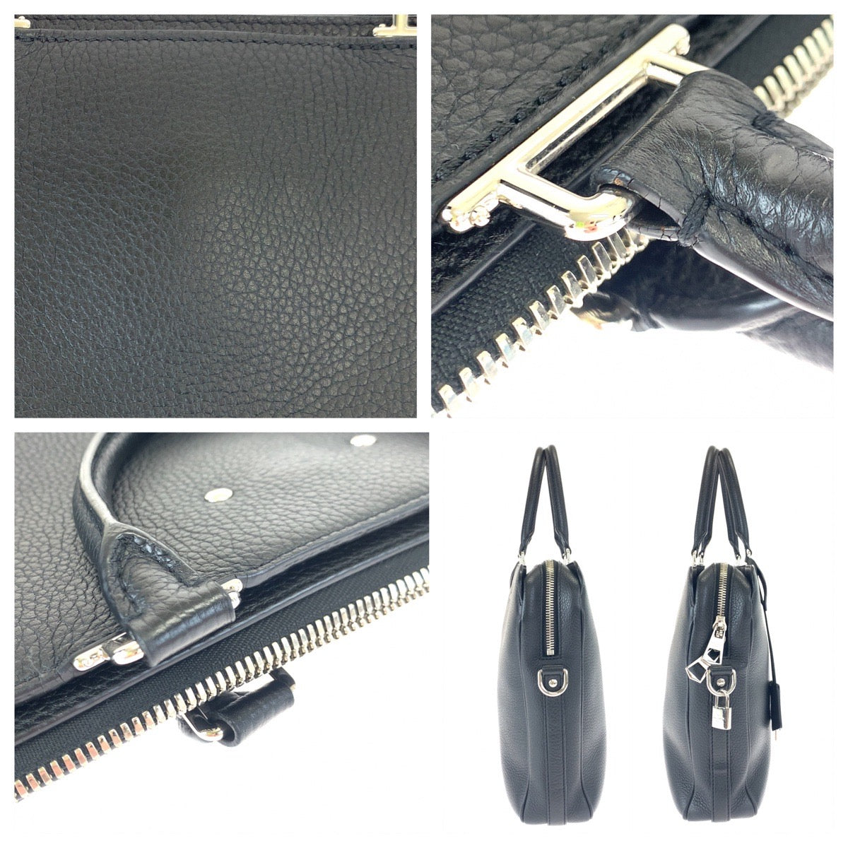 H-00587
LOUIS VUITTON ルイヴィトン アルマンド・ブリーフケースMM ノワール ブラック 黒 シルバー金具 レザー / トリヨンレザー M54381 ブリーフケース ビジネスバッグ  メンズ