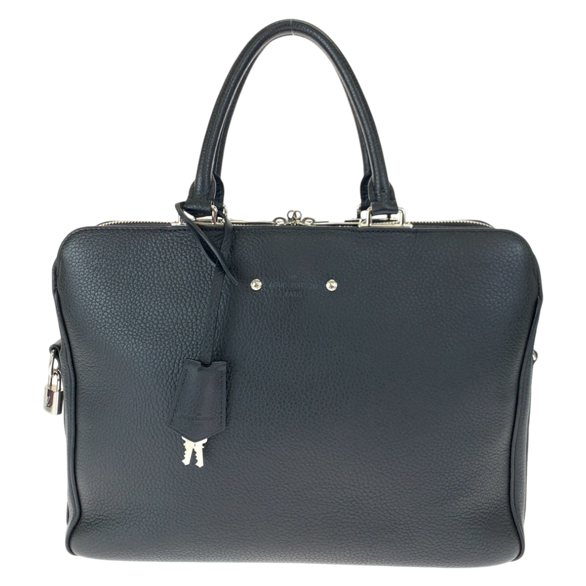 H-00587
LOUIS VUITTON ルイヴィトン アルマンド・ブリーフケースMM ノワール ブラック 黒 シルバー金具 レザー / トリヨンレザー M54381 ブリーフケース ビジネスバッグ  メンズ