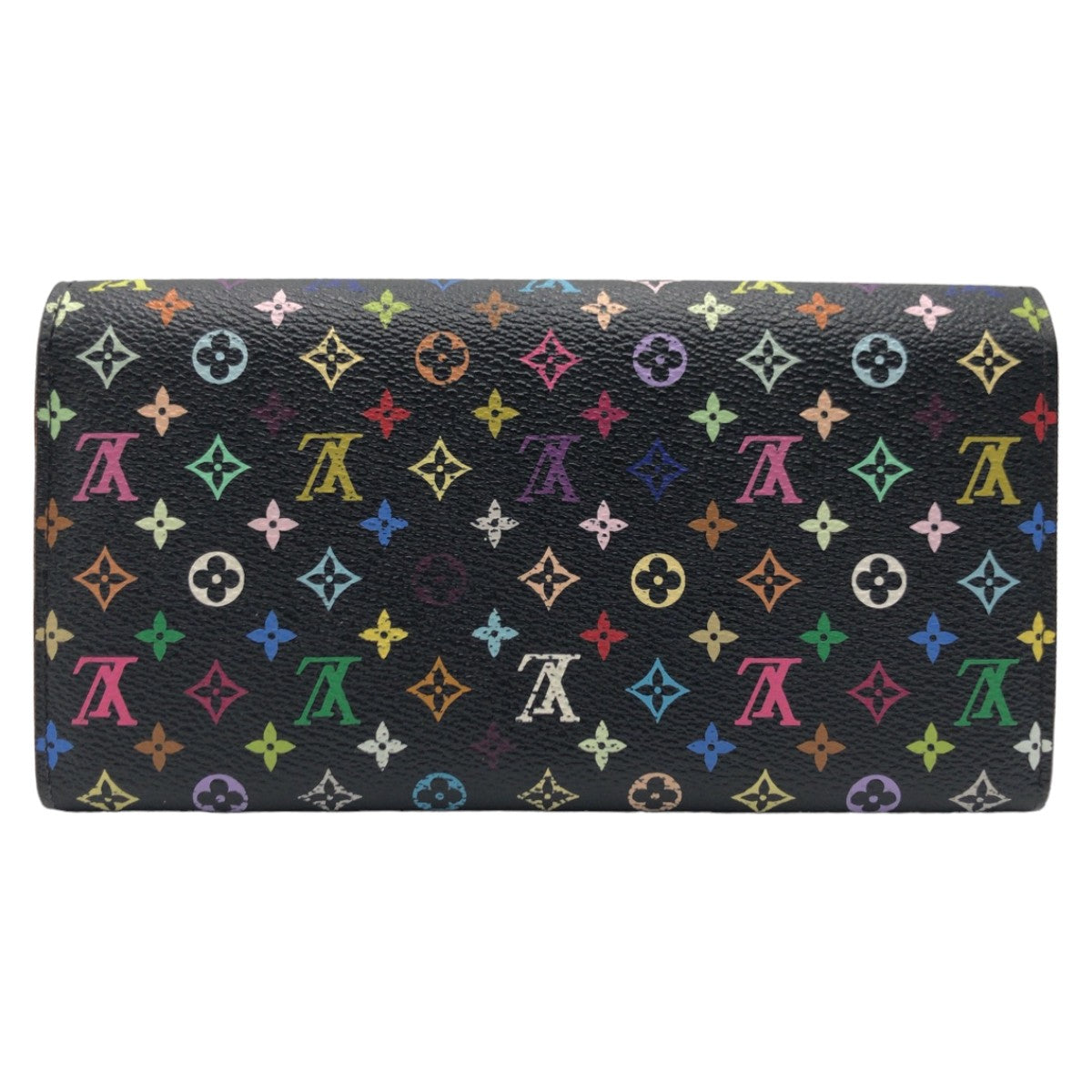 LOUIS VUITTON ルイヴィトン モノグラム  ポルトフォイユ サラ マルチカラー ブラック 黒 ノワール グルナード ゴールド金具 PVC M93747 長財布 ロングウォレット  レディース