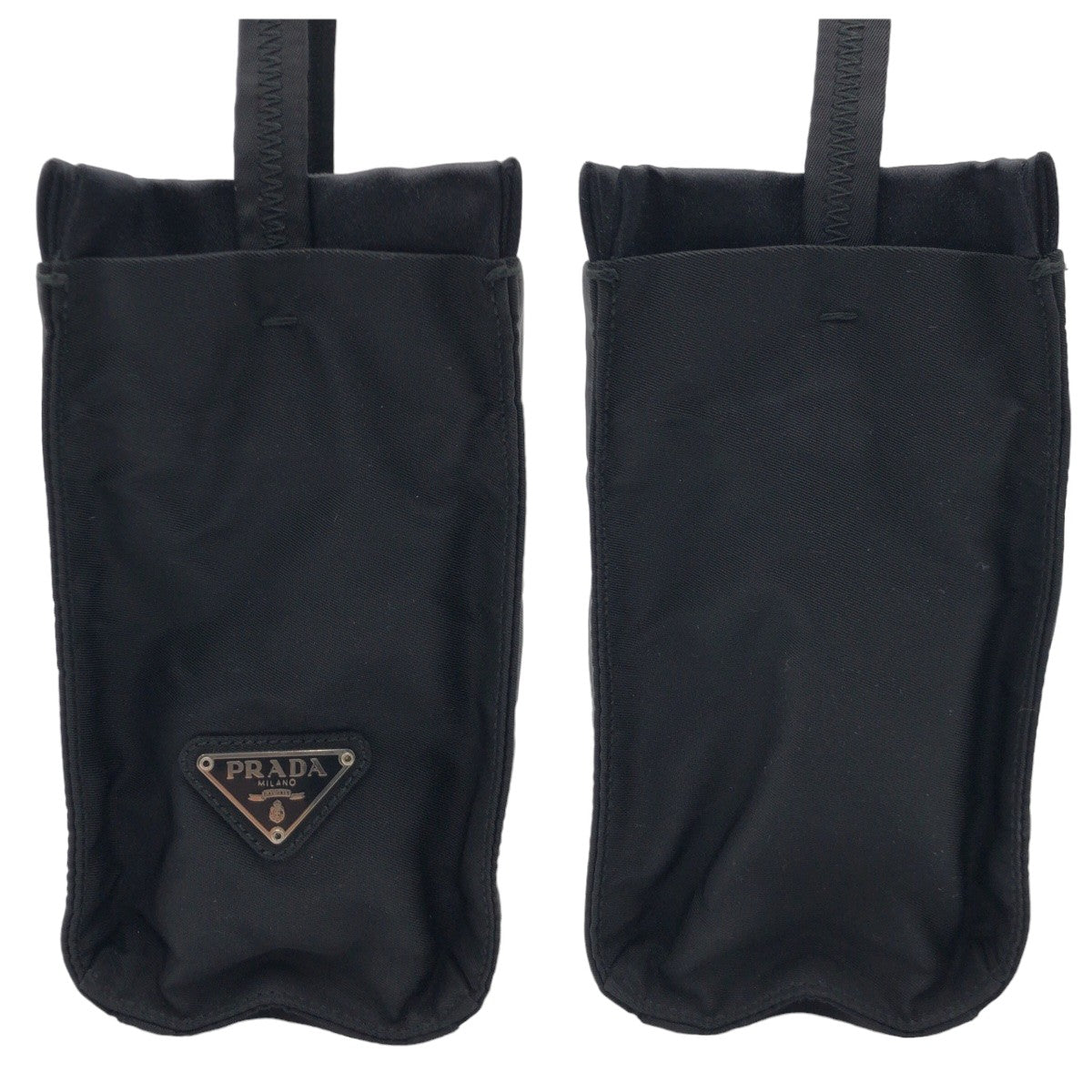 10415
PRADA プラダ 三角ロゴプレート ブラック ナイロン トートバッグ ショルダーバッグ ハンドバッグ  レディース