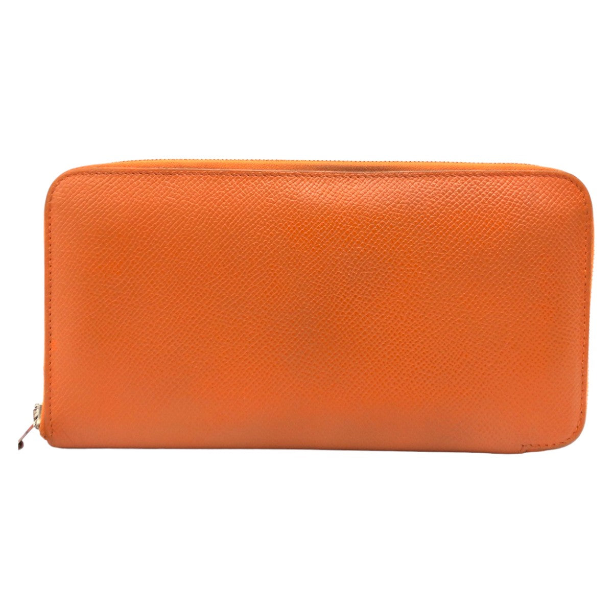 HERMES エルメス アザップ クラシックロング オレンジ シルバー金具 ヴォーエプソン 長財布 ロングウォレット ラウンドファスナー ◻︎N刻印  レディース