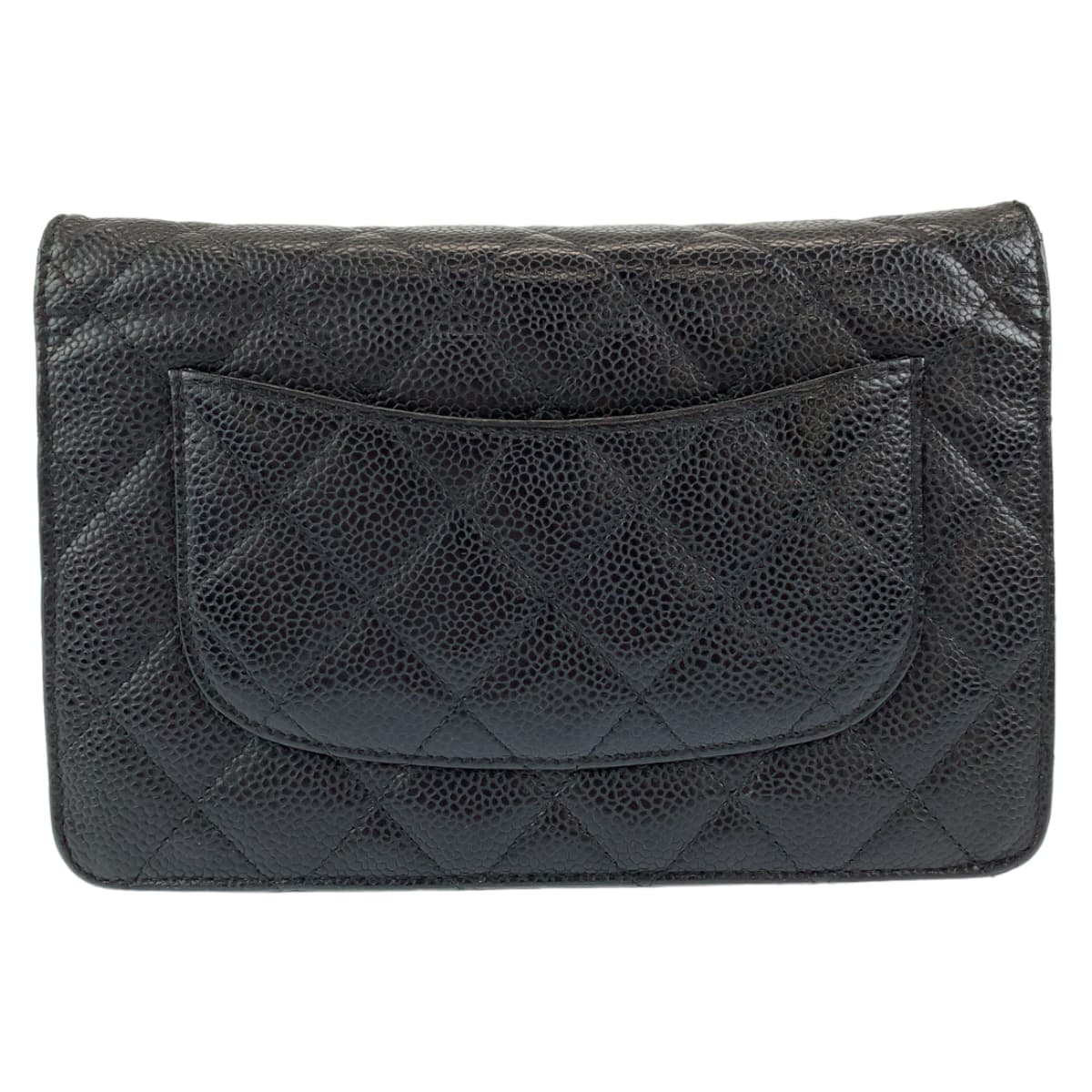 CHANEL シャネル マトラッセ ココマーク ブラック 黒 シルバー金具 キャビアスキン A33814 ショルダーバッグ 斜め掛け  レディース