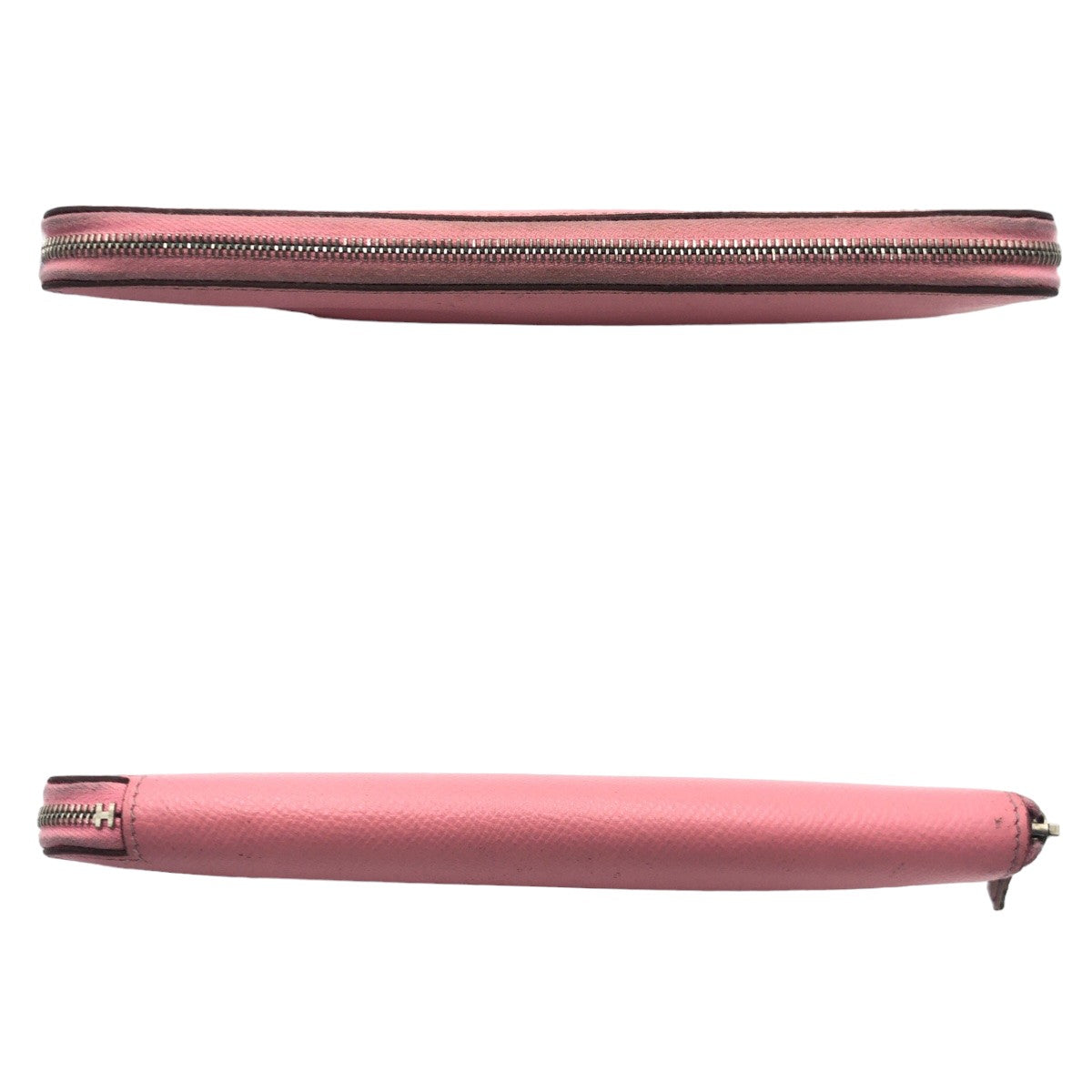 10418
HERMES エルメス アザップ ロング シルクイン ローズコンフェッティ ピンク シルバー金具 ヴォーエプソン 長財布 ロングウォレット ラウンドファスナー T刻印  レディース