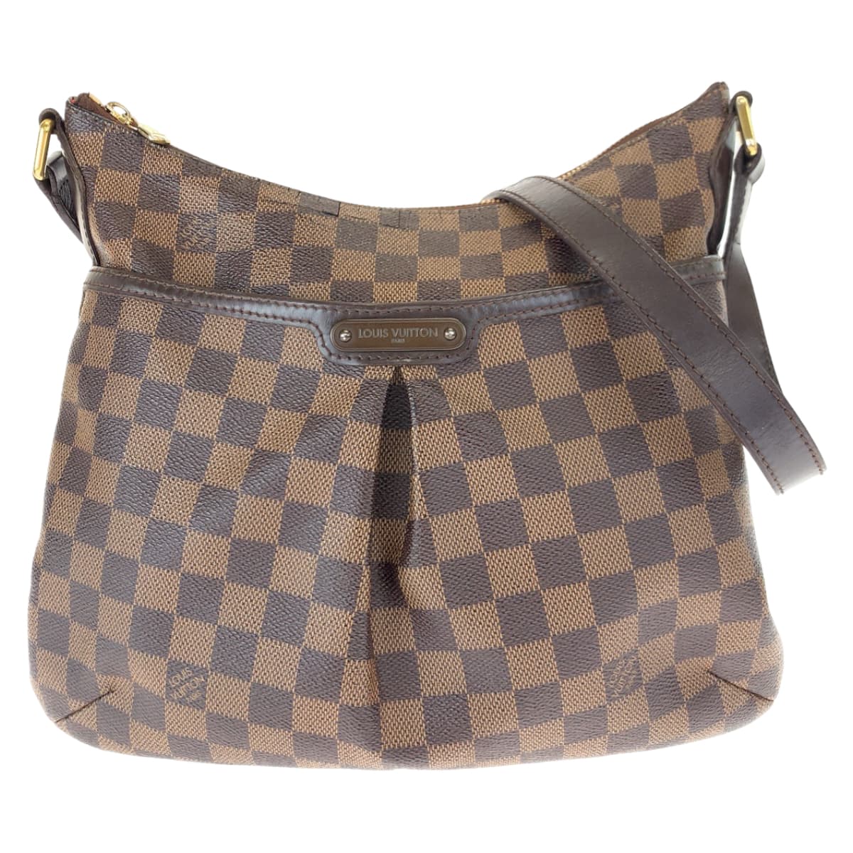 LOUIS VUITTON ルイヴィトン ダミエ ブルームズベリ PM ブラウン 茶 ゴールド金具 PVC N42251 ショルダーバッグ 斜め掛け  レディース
