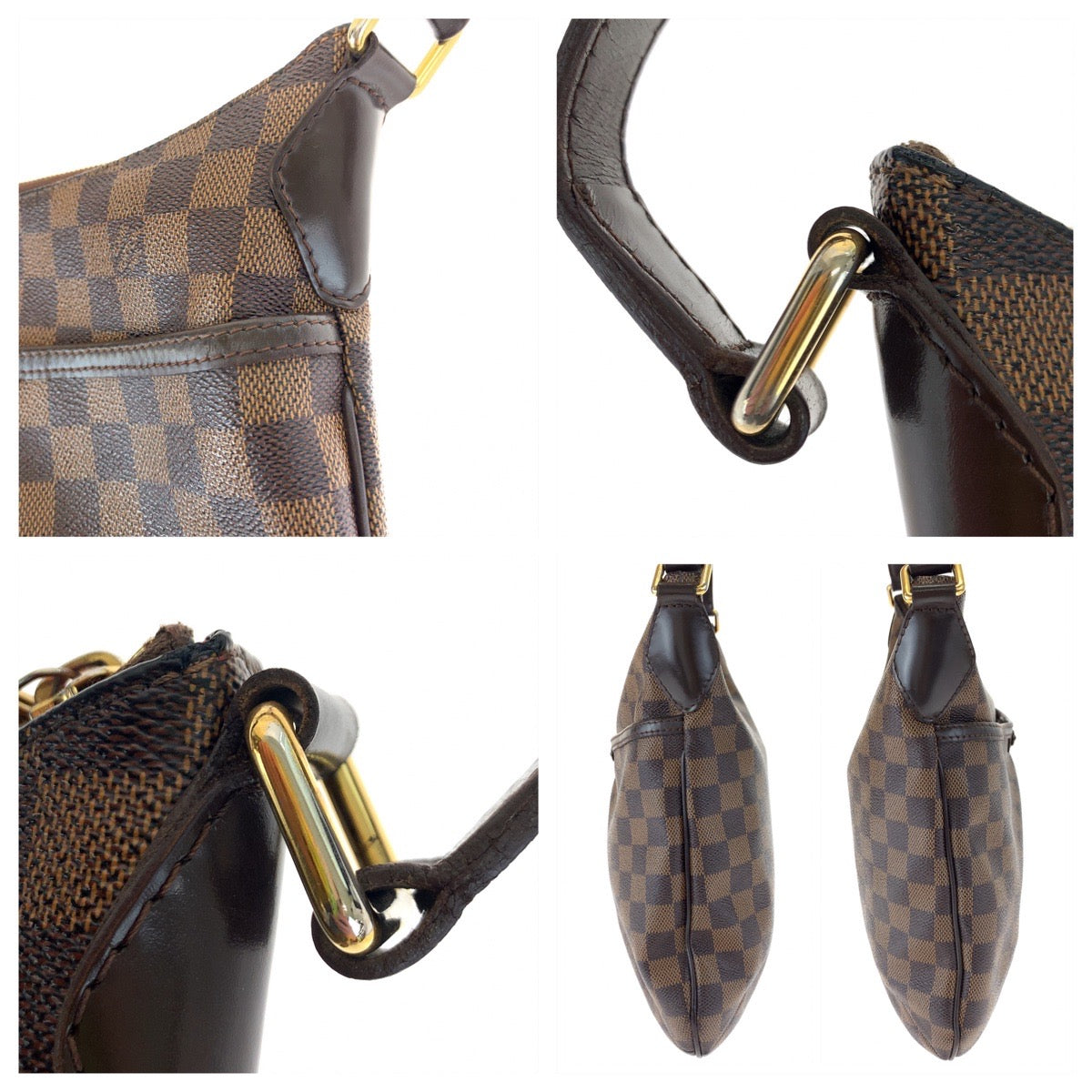 LOUIS VUITTON ルイヴィトン ダミエ ブルームズベリ PM ブラウン 茶 ゴールド金具 PVC N42251 ショルダーバッグ 斜め掛け  レディース