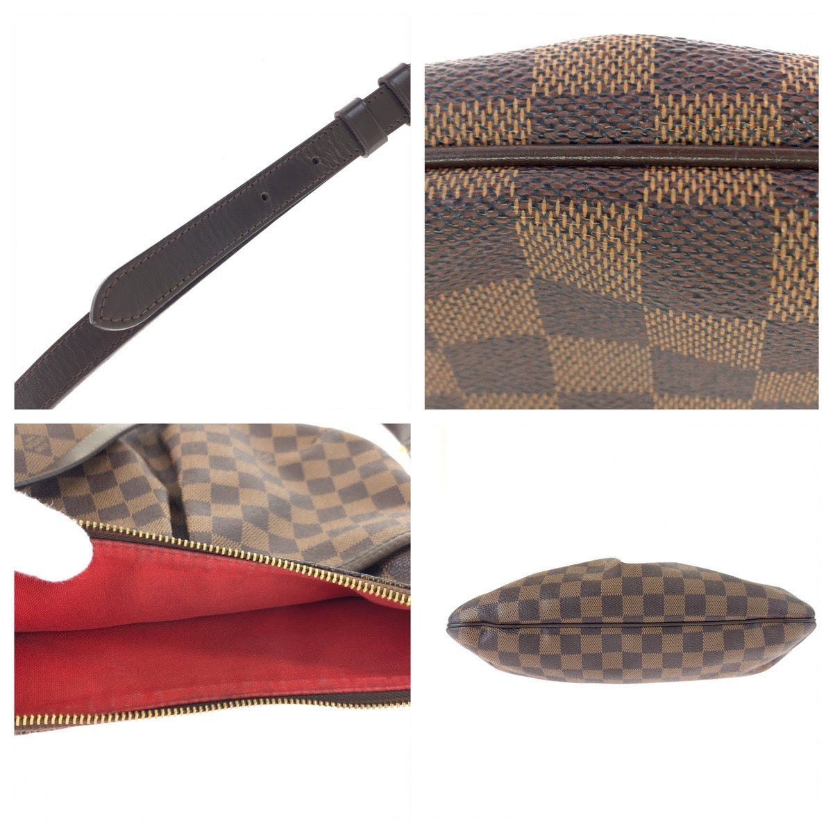 LOUIS VUITTON ルイヴィトン ダミエ ブルームズベリ PM ブラウン 茶 ゴールド金具 PVC N42251 ショルダーバッグ 斜め掛け  レディース