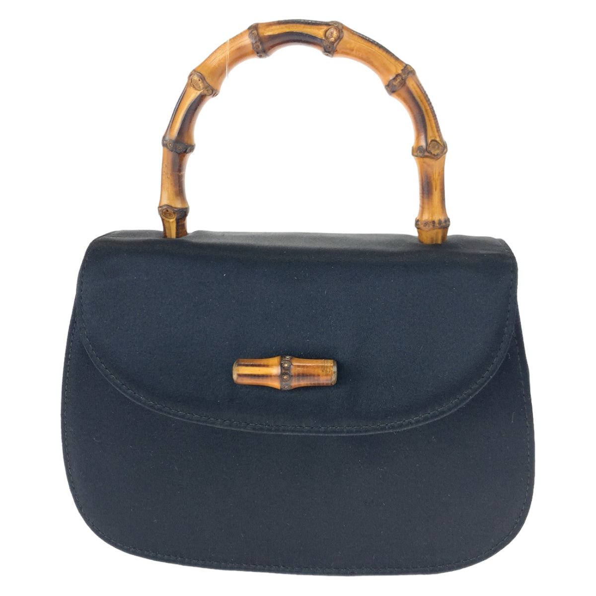H-00594
GUCCI グッチ ヴィンテージ オールドグッチ バンブー ブラック 黒 ブラウン 茶 サテン 005 781 0258 チェーンショルダーバッグ ハンドバッグ 2way  レディース