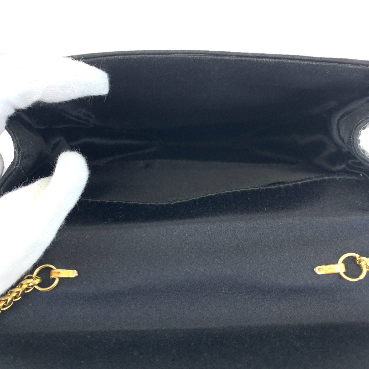H-00594
GUCCI グッチ ヴィンテージ オールドグッチ バンブー ブラック 黒 ブラウン 茶 サテン 005 781 0258 チェーンショルダーバッグ ハンドバッグ 2way  レディース