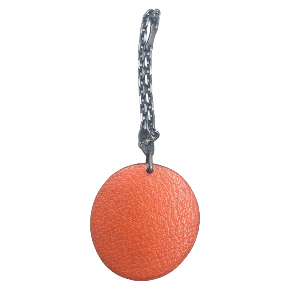 HERMES エルメス フルーツチャーム オレンジ オレンジ 橙 シルバー金具 レザー キーホルダー キーチャーム ストラップ  レディース