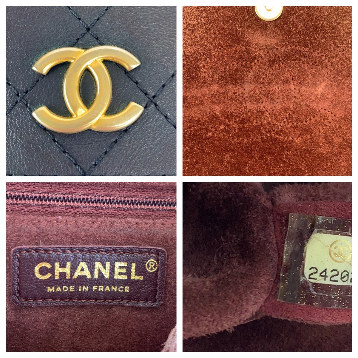 CHANEL シャネル ステッチ ダブルフラップ ココマーク ネイビー 紺 ゴールド金具 カーフ ショルダーバッグ 斜め掛け  レディース