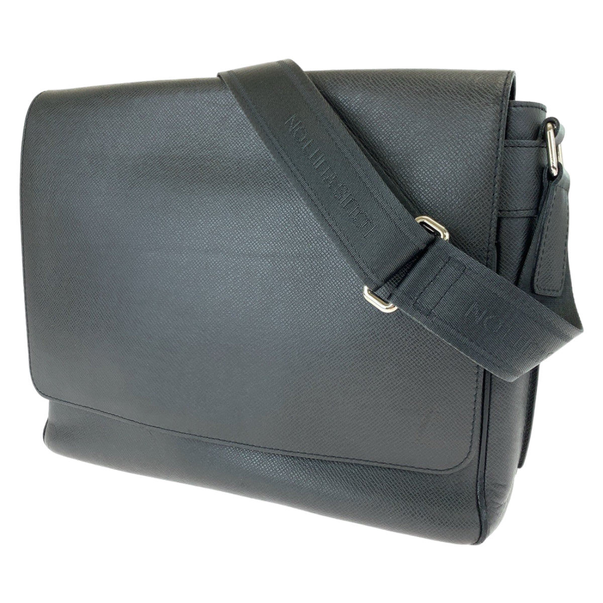 H-00597
LOUIS VUITTON ルイヴィトン タイガ ロマン MM アルドワーズ ブラック 黒 シルバー金具 カーフ M32682 ショルダーバッグ 斜め掛け  メンズ