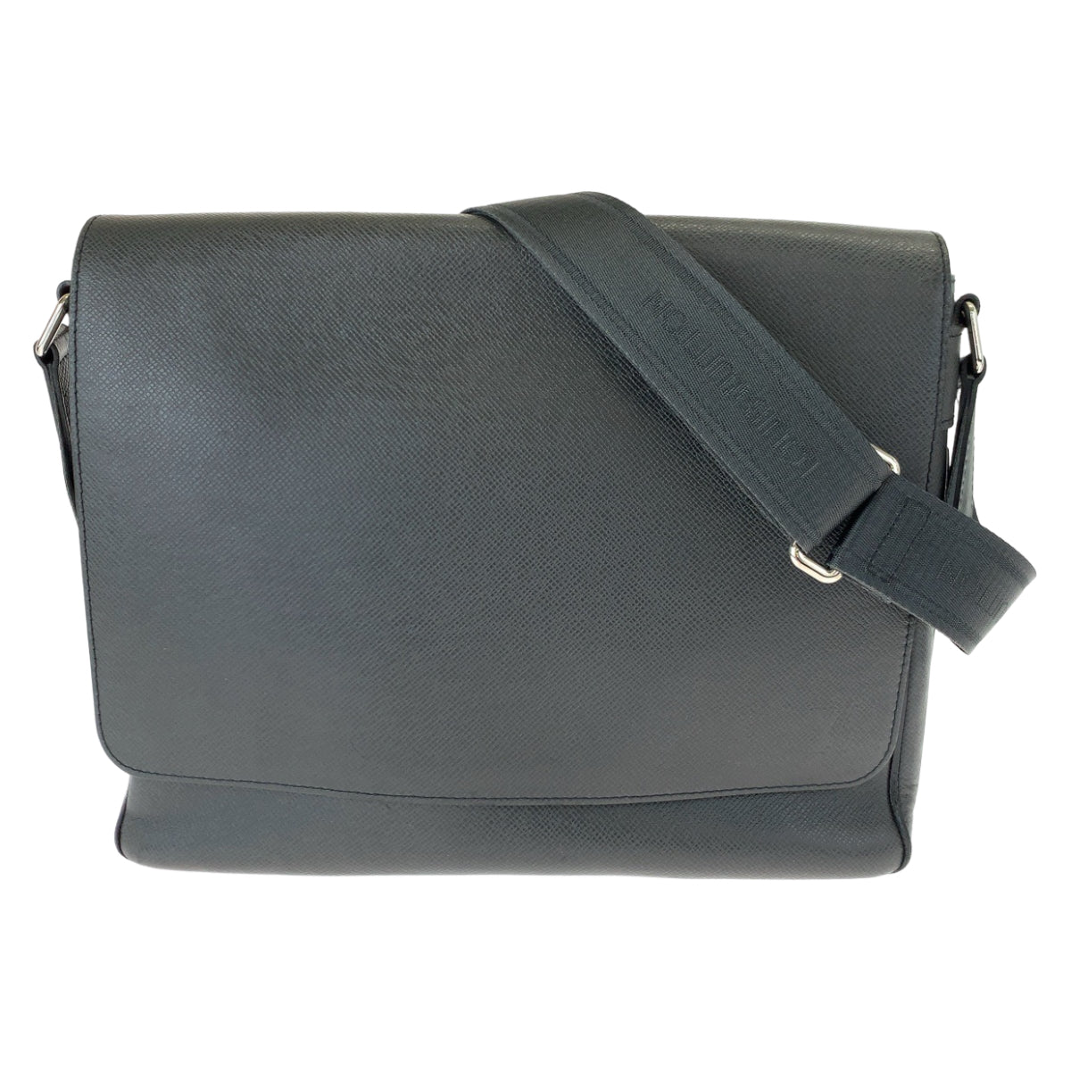 H-00597
LOUIS VUITTON ルイヴィトン タイガ ロマン MM アルドワーズ ブラック 黒 シルバー金具 カーフ M32682 ショルダーバッグ 斜め掛け  メンズ