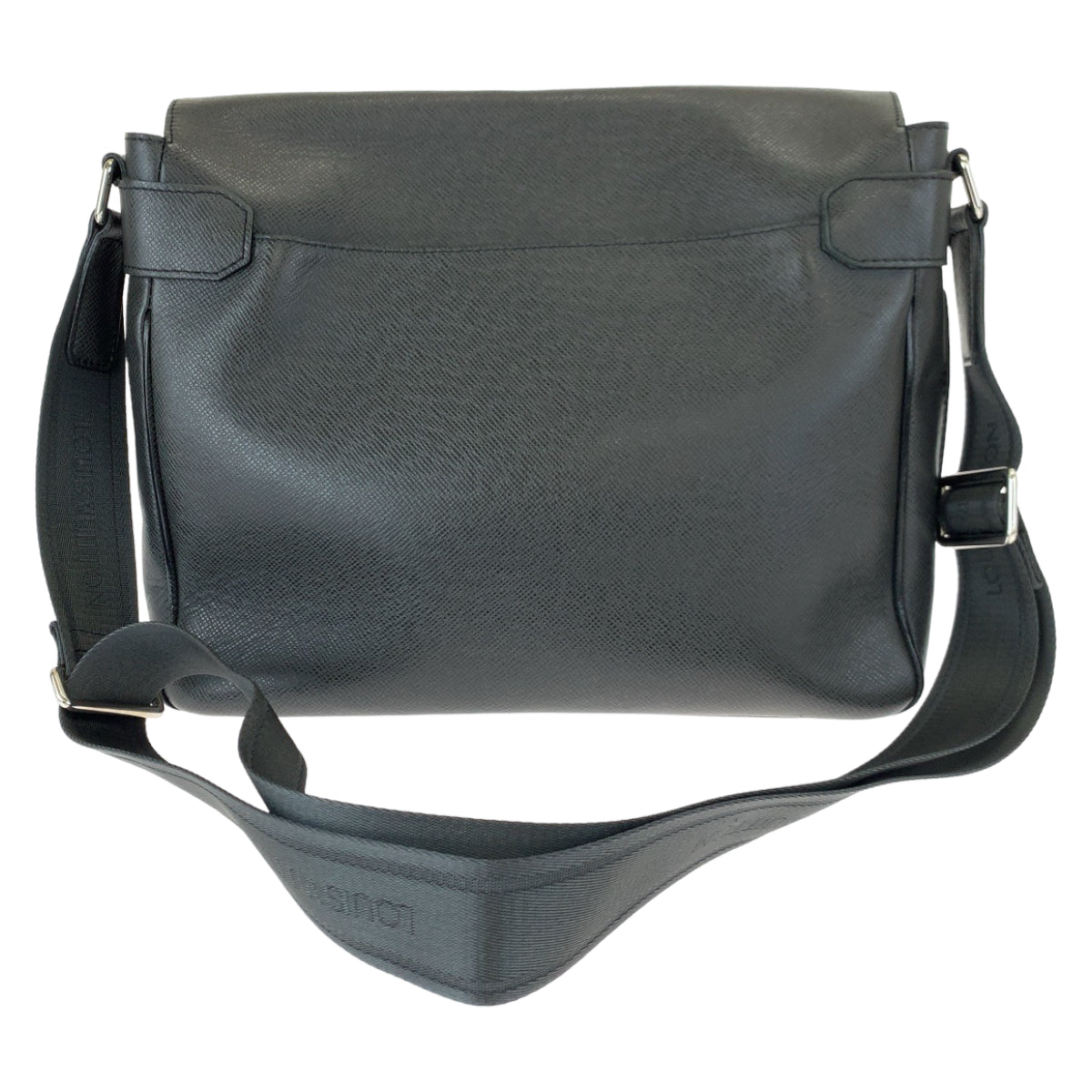 H-00597
LOUIS VUITTON ルイヴィトン タイガ ロマン MM アルドワーズ ブラック 黒 シルバー金具 カーフ M32682 ショルダーバッグ 斜め掛け  メンズ