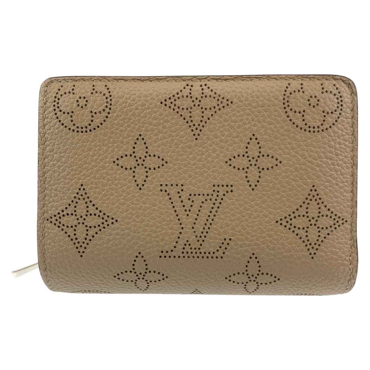 LOUIS VUITTON ルイヴィトン ポルトフォイユ クレア ガレ ベージュ モノグラムマヒナ M80817 二つ折り財布 コンパクトウォレット  レディース
