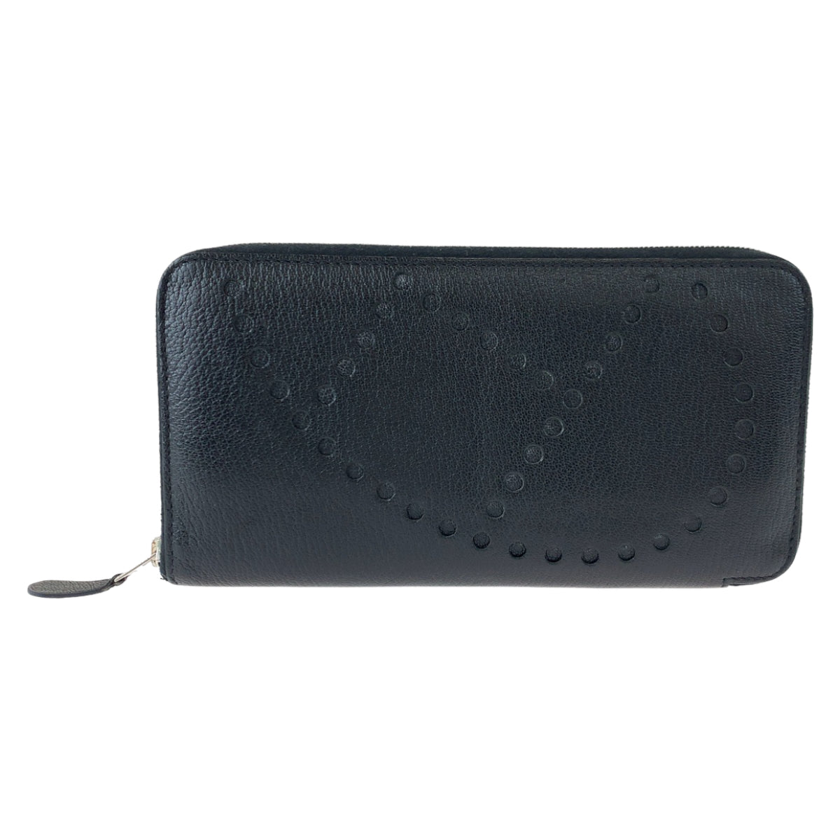H-00600
HERMES エルメス エブリン ブラック 黒 シルバー金具 シェーブル 長財布 ラウンドジッピーウォレット ◻︎O刻印  メンズ