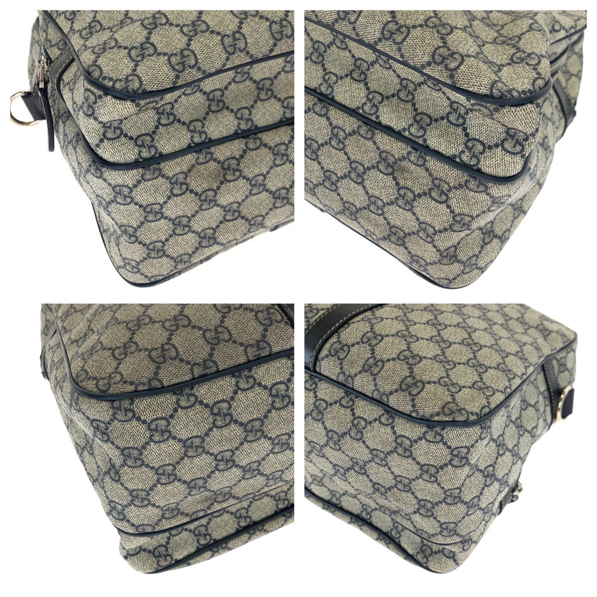 10428
GUCCI グッチ スプリーム ネイビー ライトグレー GGスプリームキャンバス 246478 ビジネスバッグ ブリーフケース A4対応  メンズ