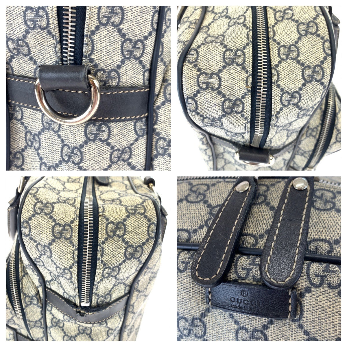 10428
GUCCI グッチ スプリーム ネイビー ライトグレー GGスプリームキャンバス 246478 ビジネスバッグ ブリーフケース A4対応  メンズ