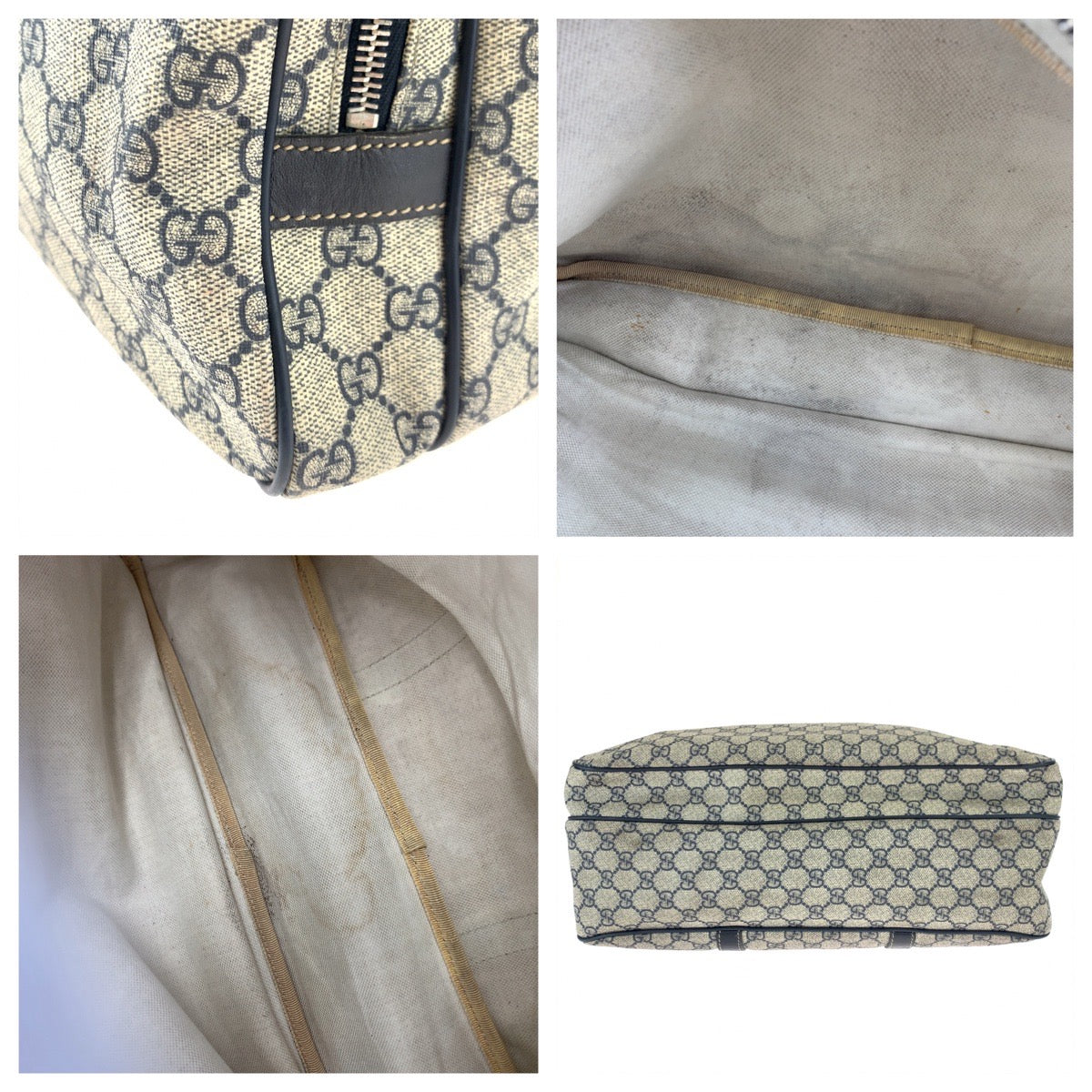 10428
GUCCI グッチ スプリーム ネイビー ライトグレー GGスプリームキャンバス 246478 ビジネスバッグ ブリーフケース A4対応  メンズ