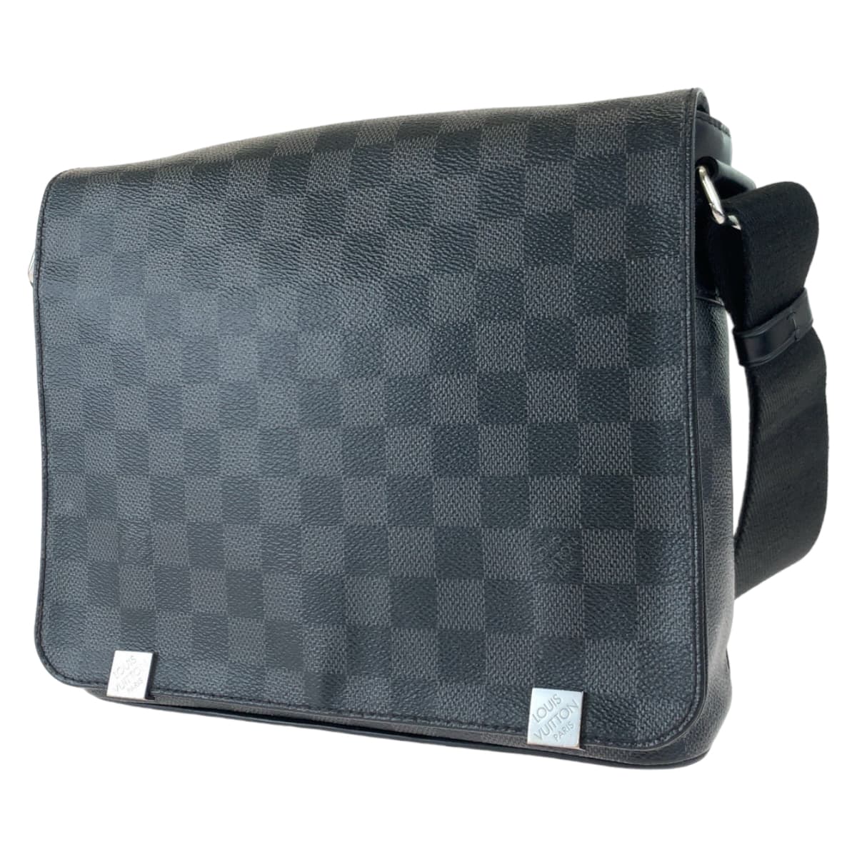H-00604
LOUIS VUITTON ルイヴィトン ダミエ グラフィット ディストリクトPM ブラック 黒 PVC N41028 ショルダーバッグ 斜め掛け  メンズ