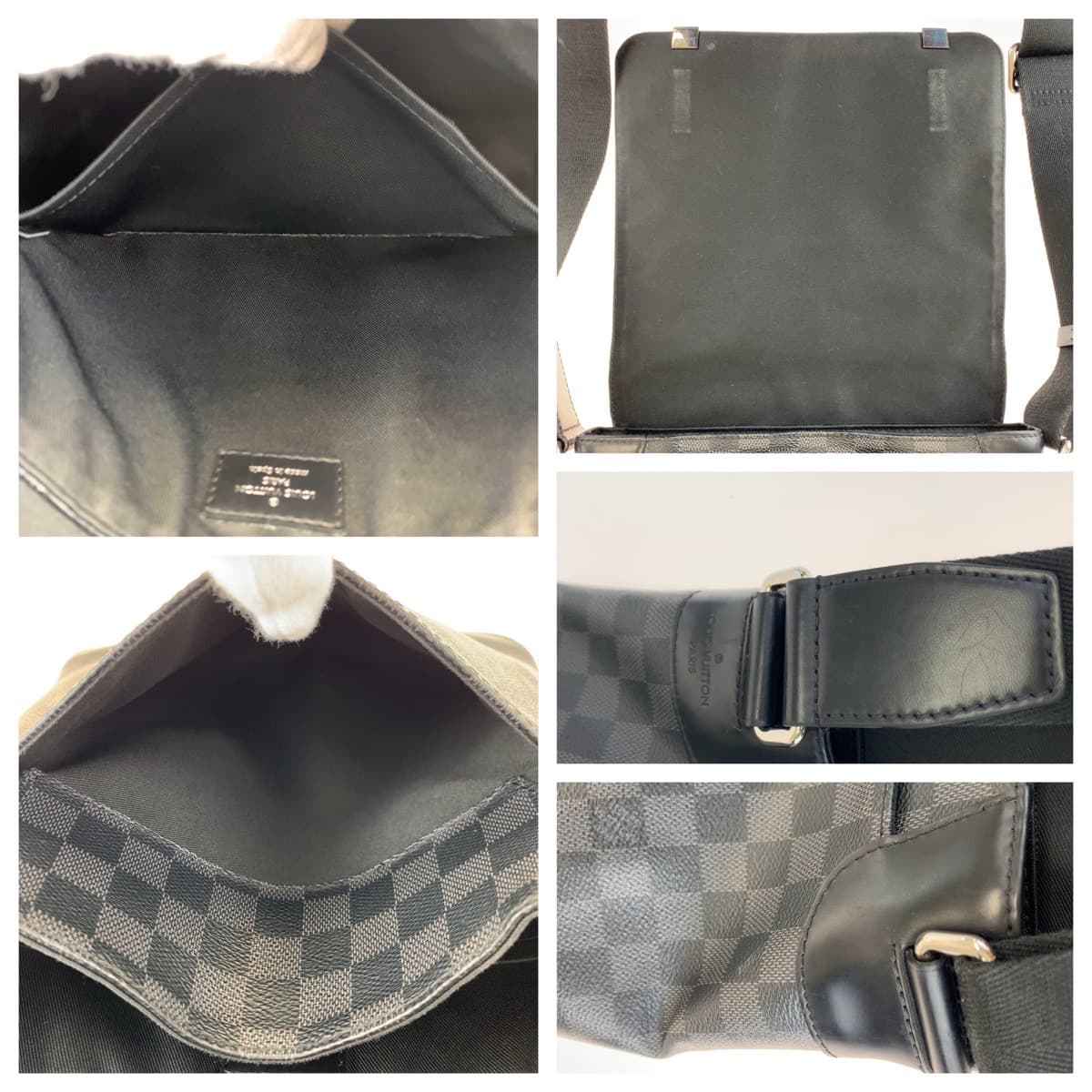 H-00604
LOUIS VUITTON ルイヴィトン ダミエ グラフィット ディストリクトPM ブラック 黒 PVC N41028 ショルダーバッグ 斜め掛け  メンズ