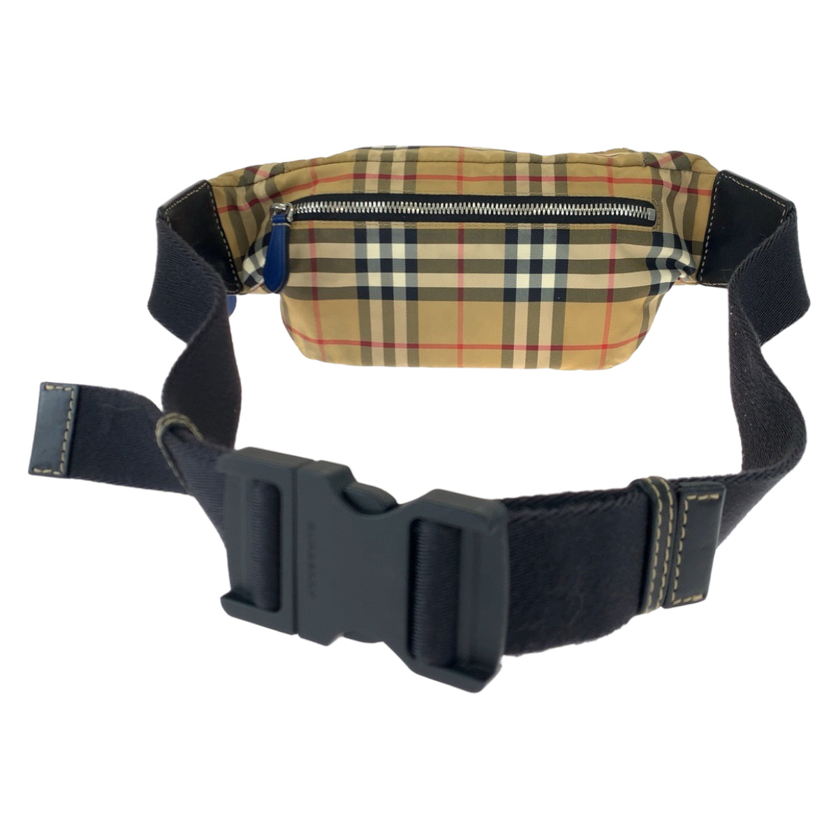 H-00610
BURBERRY バーバリー ビンテージチェック ブラウン 茶 ナイロン 8005521 ウエストバッグ ボディバッグ  レディース