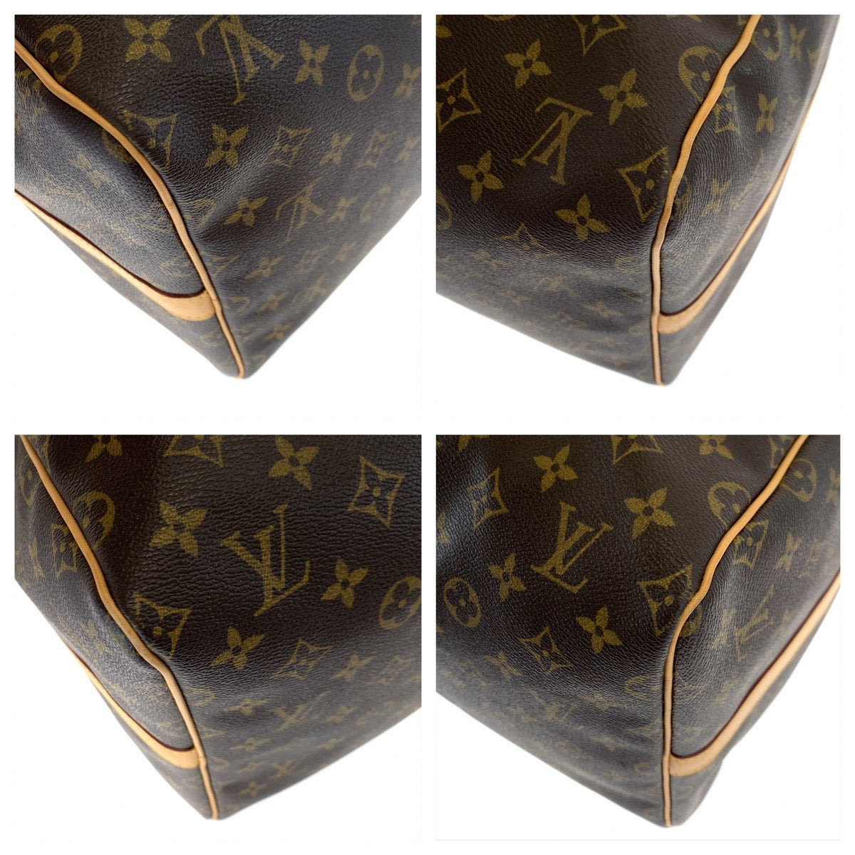 LOUIS VUITTON ルイヴィトン モノグラム キーポルバンドリエール55 ブラウン 茶 ゴールド金具 PVC M41414 ボストンバッグ 旅行バッグ 2way 男女兼用  レディース