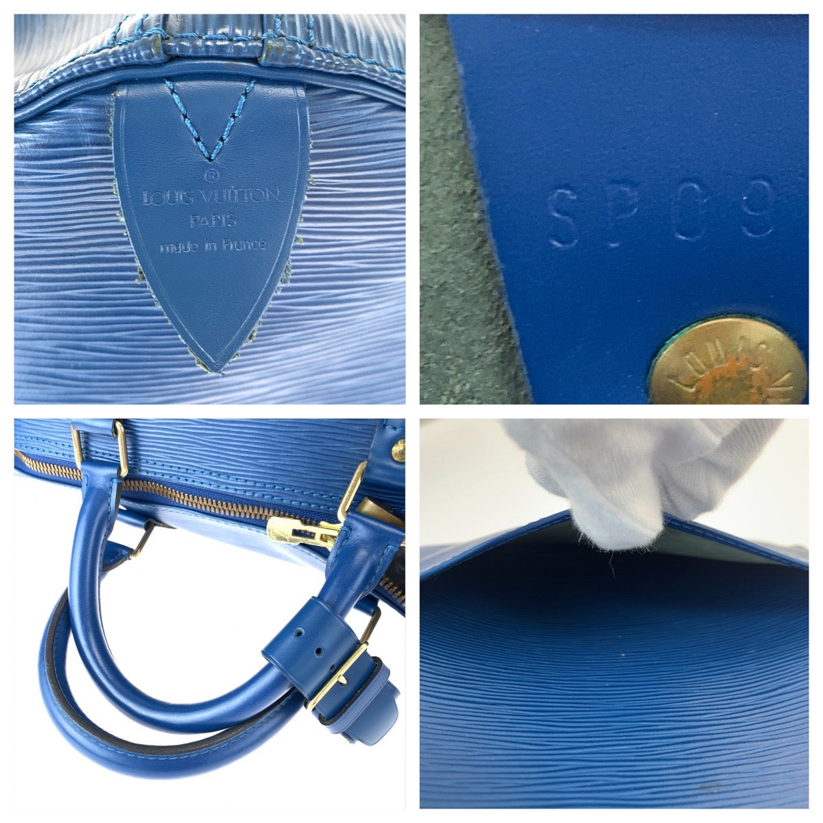 H-00611
LOUIS VUITTON ルイヴィトン エピ キーポル55 ブルー 青 ゴールド金具 エピレザー M42955 ボストンバッグ ハンドバッグ  メンズ