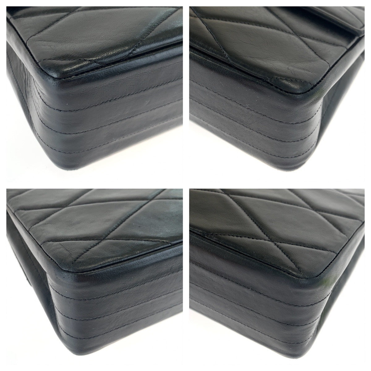 10434
CHANEL シャネル マトラッセ ダイヤモンドステッチ ココマーク ターンロック ブラック 黒 ゴールド金具 ラムスキン チェーンショルダーバッグ  レディース