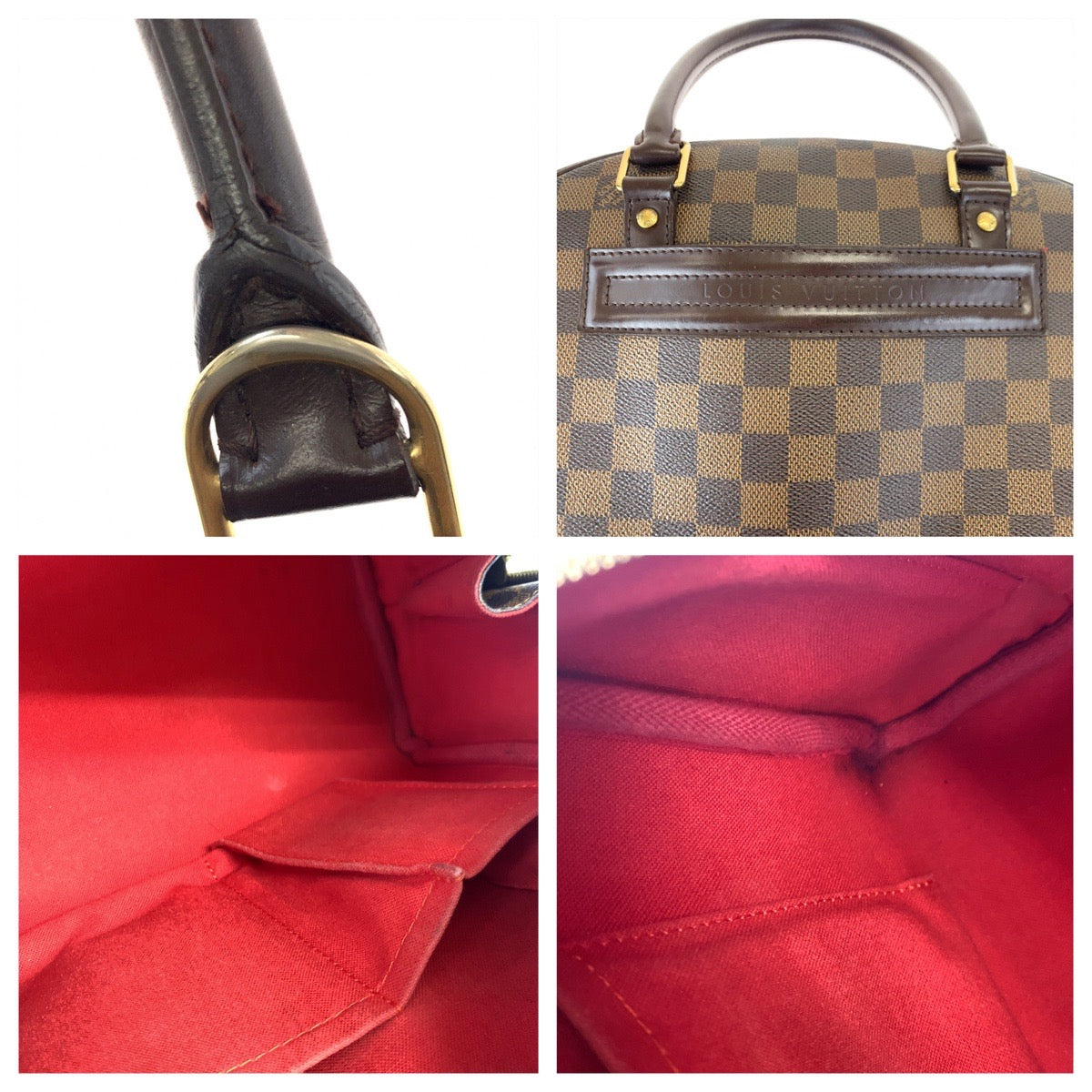 LOUIS VUITTON ルイヴィトン ダミエ ノリータ ブラウン 茶 ゴールド金具 PVC N41455 ボストンバッグ ハンドバッグ  レディース