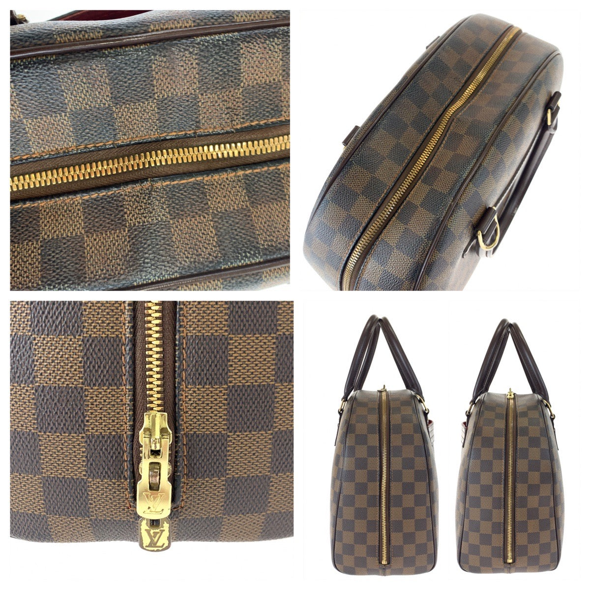 LOUIS VUITTON ルイヴィトン ダミエ ノリータ ブラウン 茶 ゴールド金具 PVC N41455 ボストンバッグ ハンドバッグ  レディース