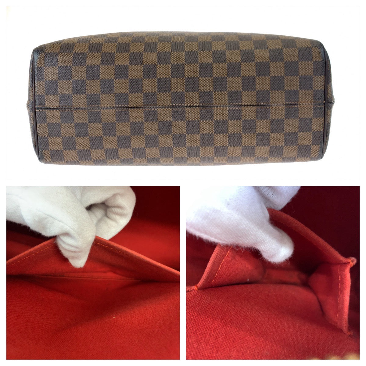 LOUIS VUITTON ルイヴィトン ダミエ ノリータ ブラウン 茶 ゴールド金具 PVC N41455 ボストンバッグ ハンドバッグ  レディース