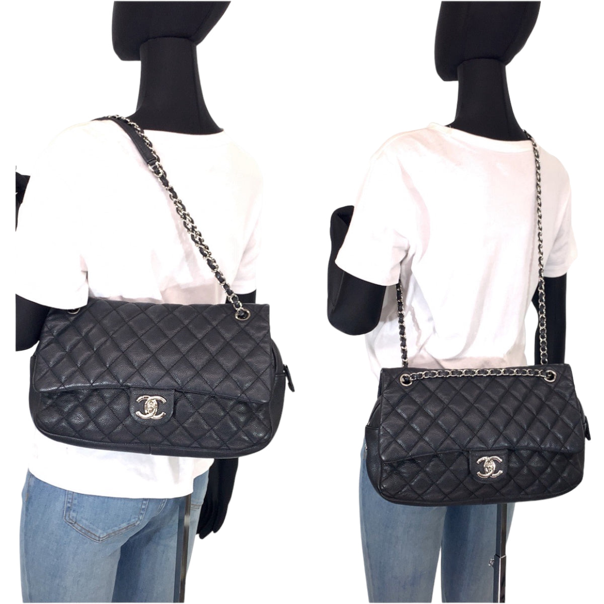 H-00618
CHANEL シャネル マトラッセ ココマーク ターンロック ブラック 黒 シルバー金具 キャビアスキン 1794**** ショルダーバッグ 斜め掛け 肩掛け 2way  レディース