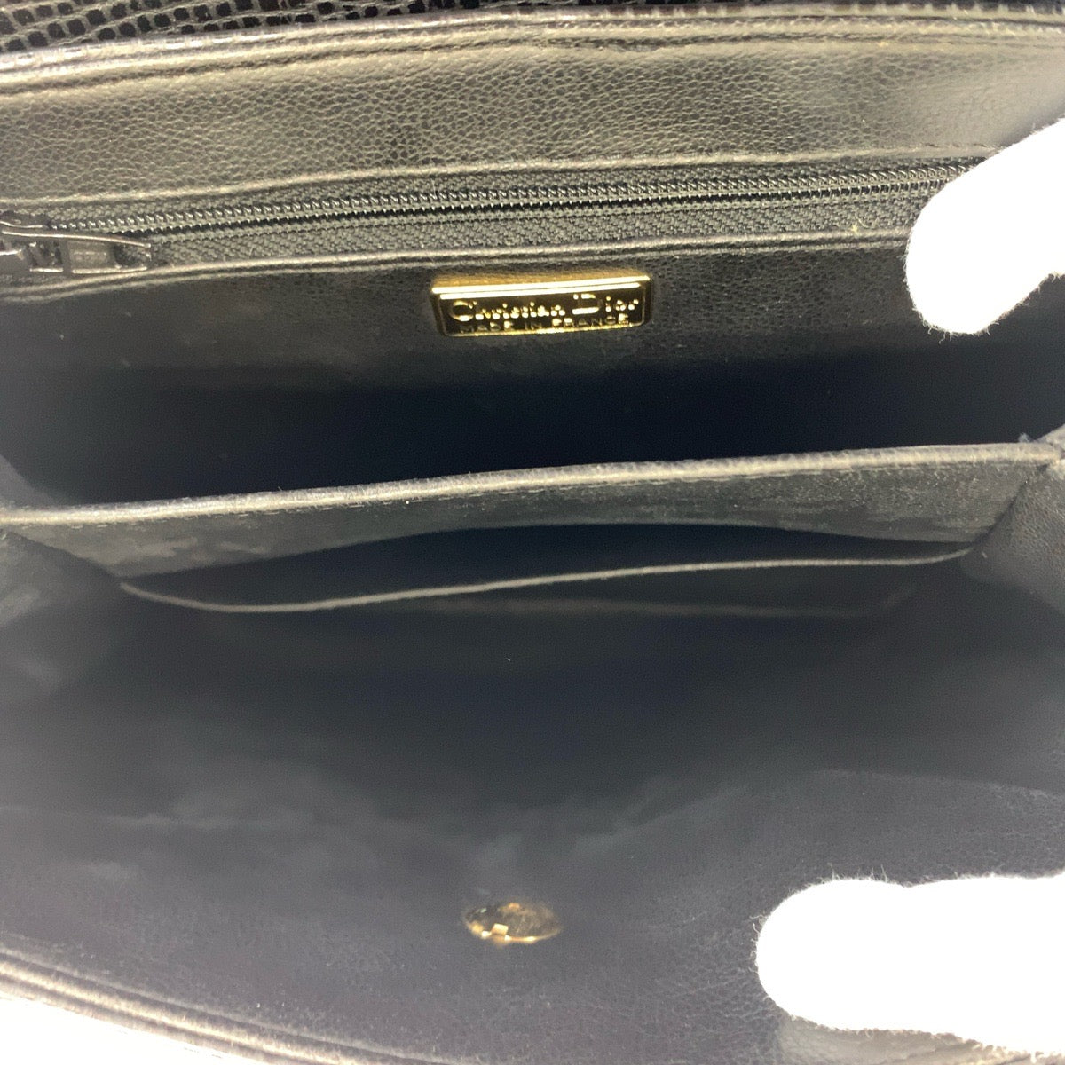 H-00623
Dior ディオール ヴィンテージ CDロゴ ブラック 黒 ゴールド金具 レザー ショルダーバッグ 肩掛け  レディース