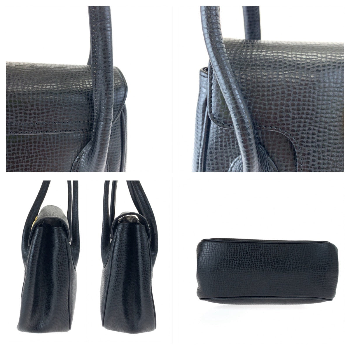 H-00623
Dior ディオール ヴィンテージ CDロゴ ブラック 黒 ゴールド金具 レザー ショルダーバッグ 肩掛け  レディース