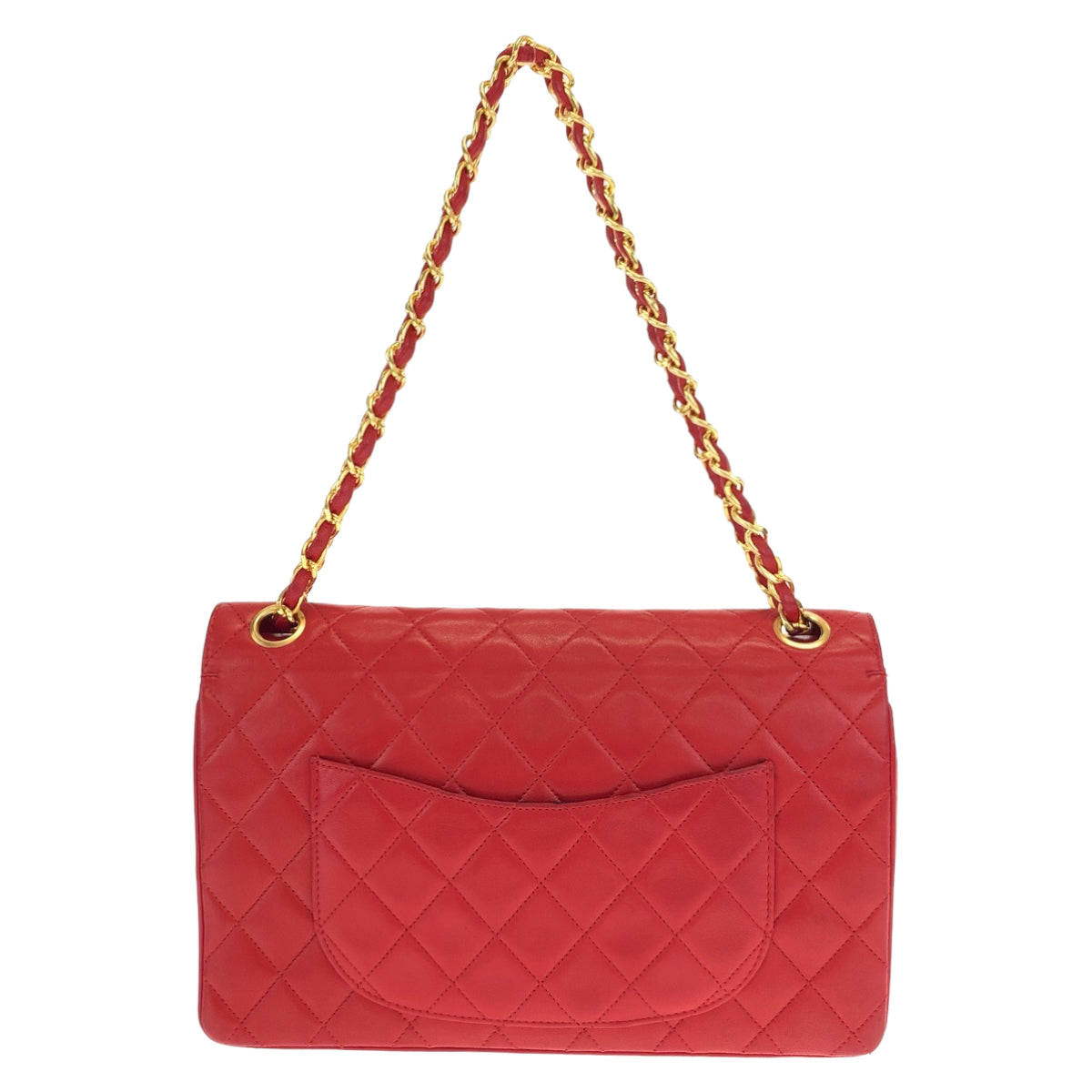 12546
CHANEL シャネル マトラッセ Wフラップ ストレートフラップ ココマーク ターンロック レッド 赤 ゴールド金具 ラムスキン ショルダーバッグ ハンドバッグ 2way  レディース