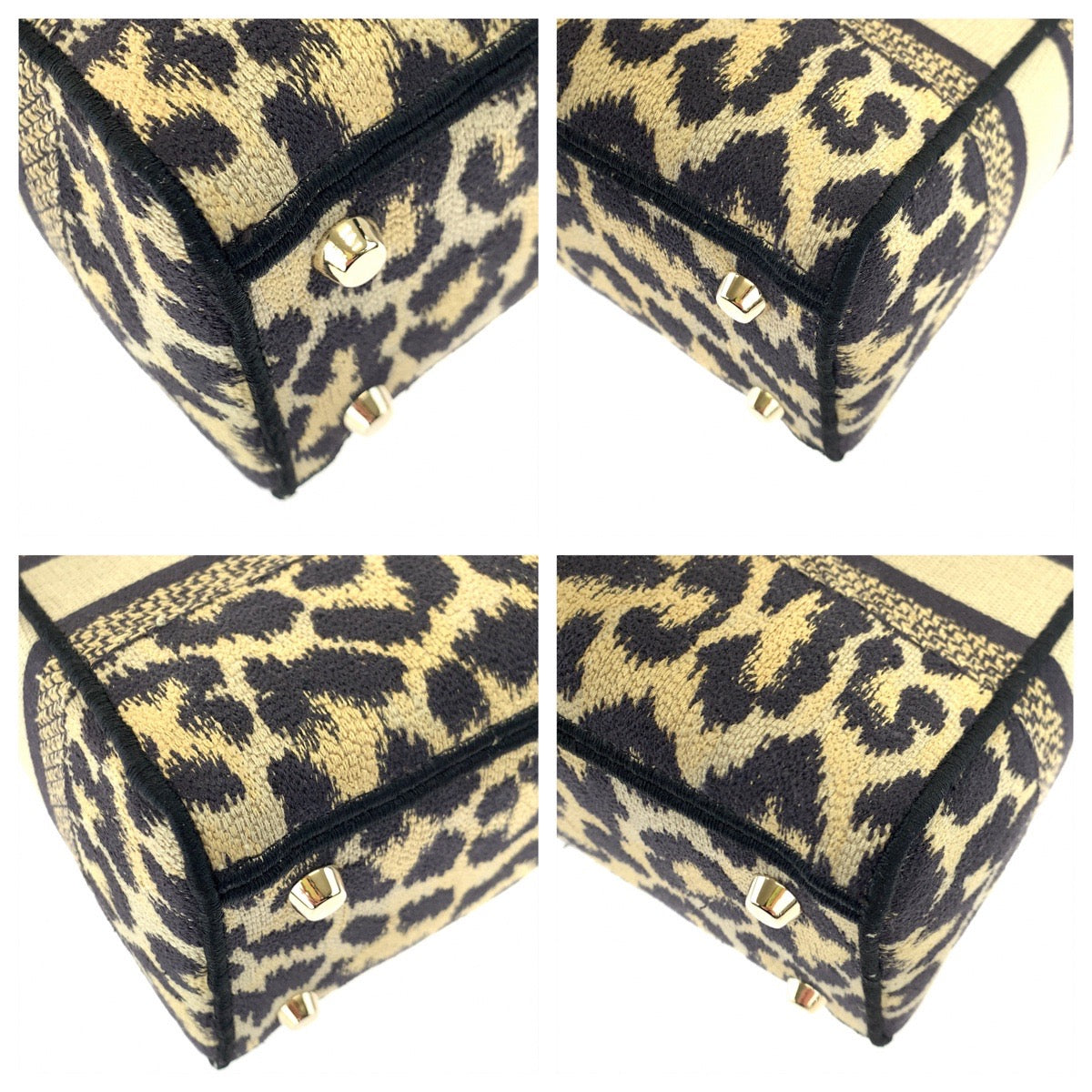 H-00630
Dior ディオール レディ ディライト ミディアム レオパード柄 ブラウン 茶 ゴールド金具 キャンバス M0565ORHM トートバッグ ハンドバッグ 2way  レディース