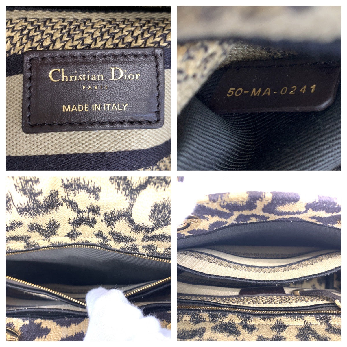 H-00630
Dior ディオール レディ ディライト ミディアム レオパード柄 ブラウン 茶 ゴールド金具 キャンバス M0565ORHM トートバッグ ハンドバッグ 2way  レディース