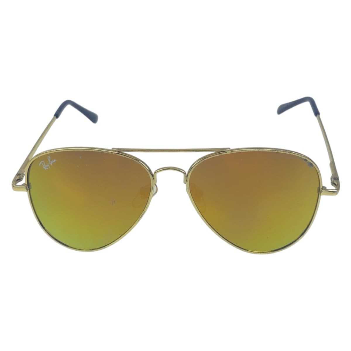 12545
Ray-Ban レイバン アビエーター ゴールド ブラック メタル サングラス ミラーレンズ ティアドロップ  メンズ