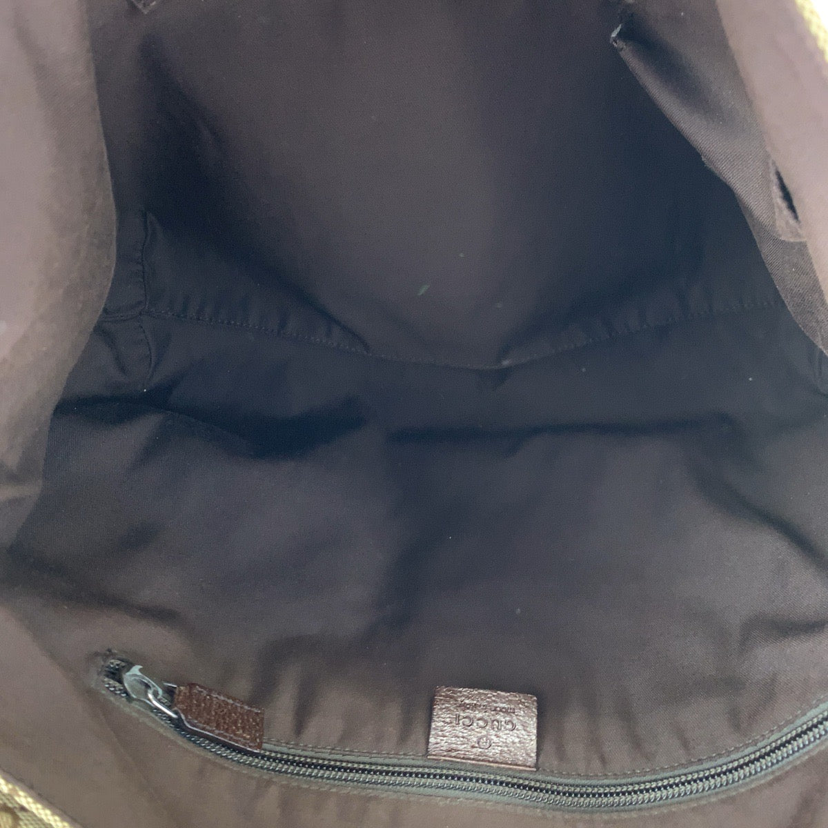 H-00585
GUCCI グッチ ベージュ ブラウン 茶 GGキャンバス / レザー ショルダーバッグ 斜め掛け メッセンジャーバッグ  メンズ